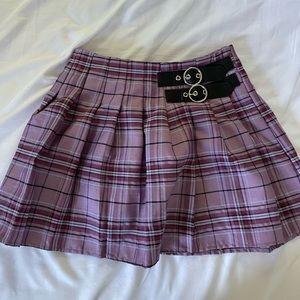 Forever 21 Plaid Skirt with belt detail